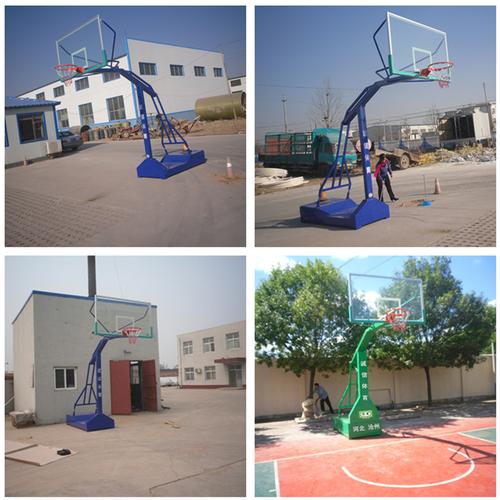 篮球架生产厂家施工完毕-篮球场围网-河北沧州诚信体育器材有限公司